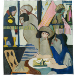 Cafe door Ernst Ludwig Kirchner Douchegordijn