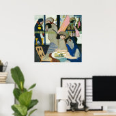 Café door Ernst Ludwig Kirchner Poster (Thuiskantoor)