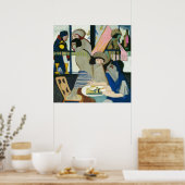 Café door Ernst Ludwig Kirchner Poster (Keuken)