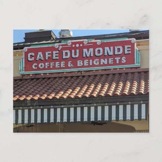 Cafe Du Monde Beignet Briefkaart (Voorkant)