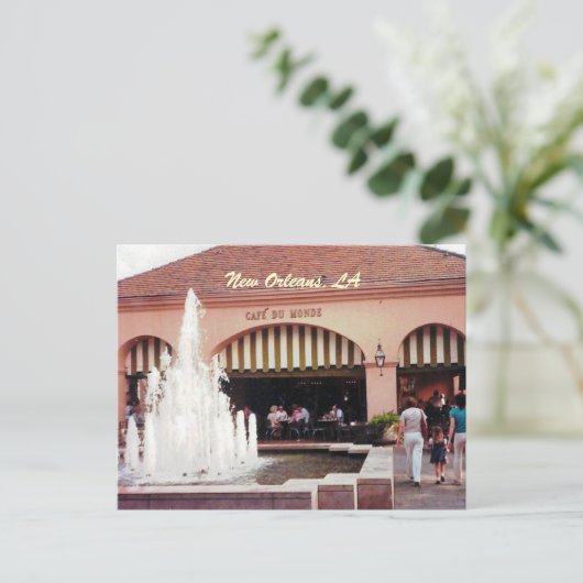 Cafe Du Monde New Orleans, Briefkaart (Staand voorkant)