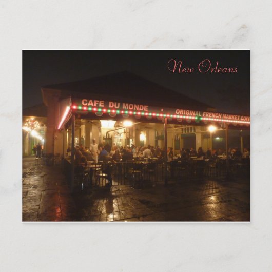 "Cafe du Monde", New Orleans, Louisiana, VS Briefkaart (Voorkant)