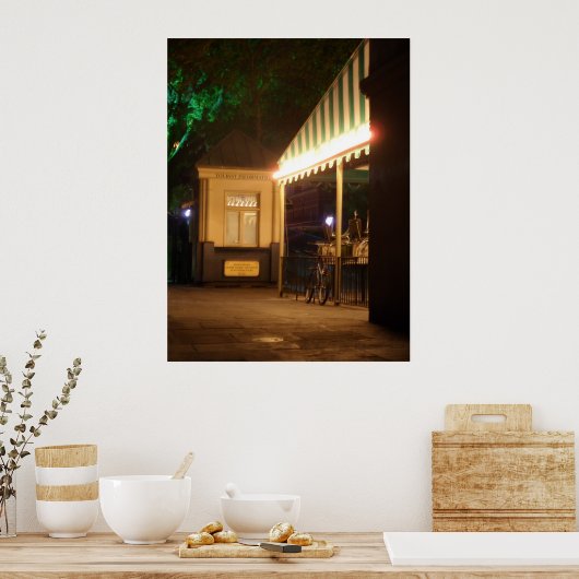 Cafe Du Monde New Orleans Side walk Cafe Coffee Poster (Keuken)