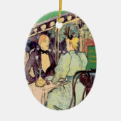 Cafe Du Monde  stijl Keramisch Ornament (Voorkant)