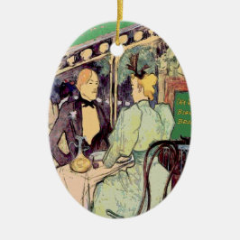 Cafe Du Monde  stijl Keramisch Ornament