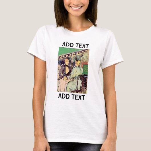 Cafe Du Monde stijl T-shirt (Voorkant)