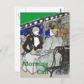 Cafe Du Monde Style Briefkaart (Voorkant / Achterkant)