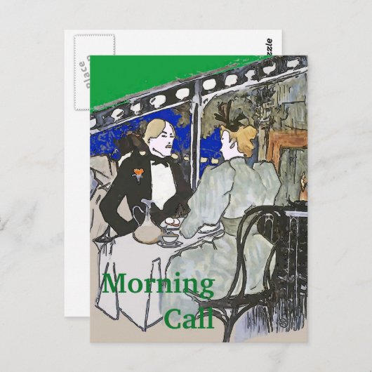 Cafe Du Monde  Style Briefkaart (Voorkant / Achterkant)