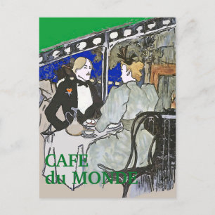 Cafe Du Monde Vintage Stijl Ansichtkaart Briefkaart
