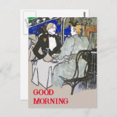 Cafe Du Monde Vintage Style Postcard Briefkaart (Voorkant / Achterkant)