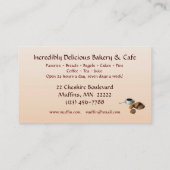 Café en bakkerij visitekaartje (Achterkant)