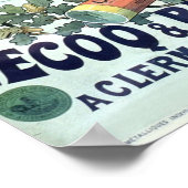 Cafe Glands Doux , Frans, Adverteren Poster (Hoek)