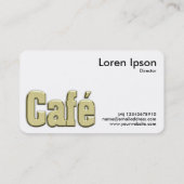 Cafe Gold-symbool/Logo Visitekaartje (Achterkant)