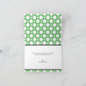 Cafe Green Assorted Polka Dot Dank u kaart (Binnen)