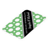 Cafe Green Assorted Polka Dots Save the Date Magneet (Linkerzijde)