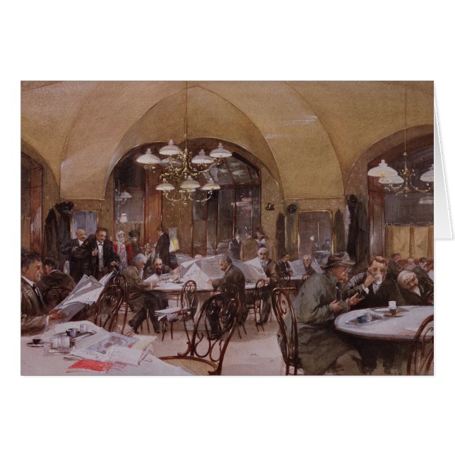 Cafe Griensteidl, Wenen, 1890 (Voorkant Horizontaal)