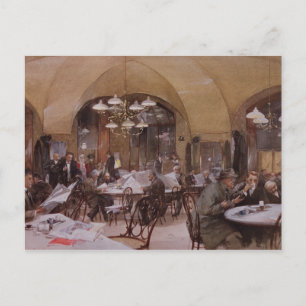 Cafe Griensteidl, Wenen, 1890 Briefkaart