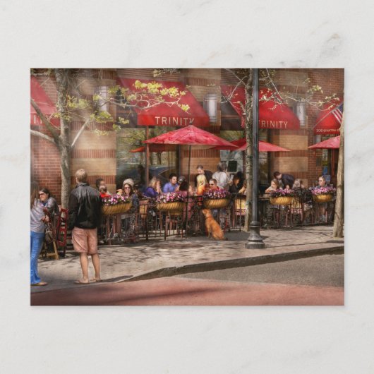 Cafe - Hoboken, NJ - Cafe Trinity Briefkaart (Voorkant)