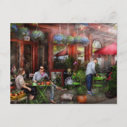 Cafe - Hoboken, NJ - Een dag uit Briefkaart (Voorkant)
