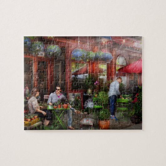 Cafe - Hoboken, NJ - Een dagje uit Legpuzzel (Horizontaal)