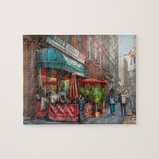 Cafe - Hoboken, NJ - Vito's Italiaanse Deli Legpuzzel (Horizontaal)