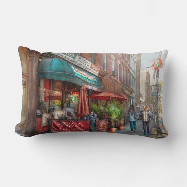 Cafe - Hoboken, NJ - Vito's Italiaanse delicatesse Kussen (Voorkant)
