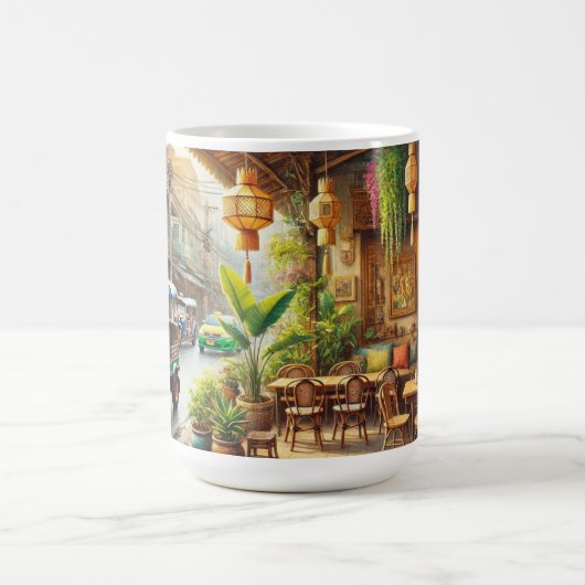 Café in Bangkok, Thailand Koffiemok (Center)