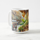 Café in Bangkok, Thailand Koffiemok (Voorkant links)