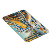 Café in Barcelona Spanje Magneet (Rechterzijde)