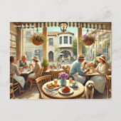 Café in Carmel bij het Zee Briefkaart (Voorkant)