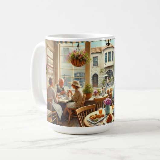 Café in Carmel bij het Zee Koffiemok (Voorkant links)