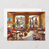 Café in Cuzco Peru Briefkaart (Voorkant / Achterkant)