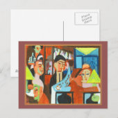 Cafe in Davos door Ernst Ludwig Kirchner Briefkaart (Voorkant / Achterkant)