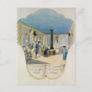 Cafe in de kelder van het Palais-Royal Briefkaart