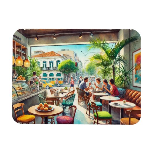 Café in de Mok van Brazilië Magneet (Horizontaal)