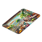 Café in de Mok van Brazilië Magneet (Linkerzijde)