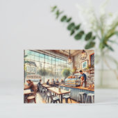Café in de Mok van San Francisco Briefkaart (Staand voorkant)