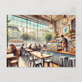 Café in de Mok van San Francisco Briefkaart (Voorkant)