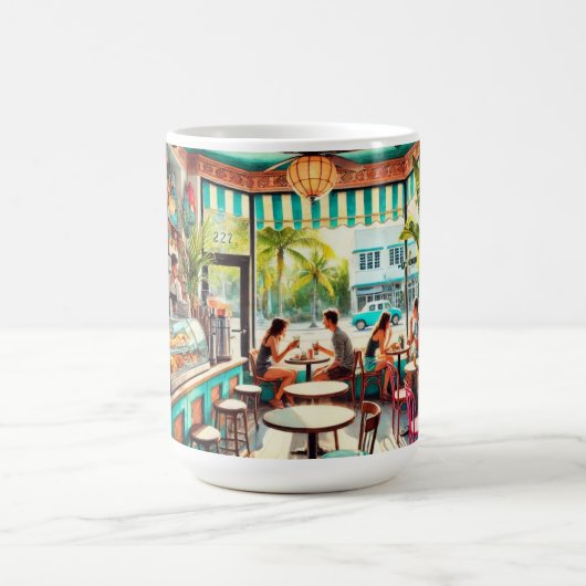 Café in de Waterverf van Miami Koffiemok (Center)