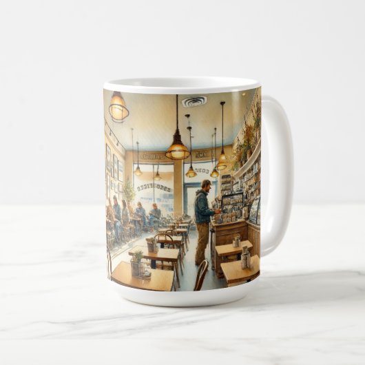 Café in Denver, Colorado Koffiemok (Voorkant rechts)