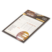 café in een koffiebar | Factuurformulier voor serv Notitieblok (Schuin)