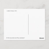 Café in France sepia briefkaart (Achterkant)