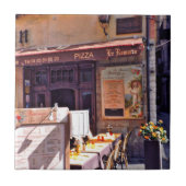 café in Frankrijk Tegeltje (Voorkant)