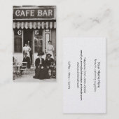  café in Frankrijk Visitekaartje (Voorkant / Achterkant)