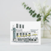 Cafe in Galveston,TX Briefkaart (Staand voorkant)