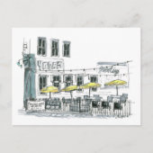 Cafe in Galveston,TX Briefkaart (Voorkant)