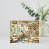 Café in Hualien Briefkaart (Staand voorkant)