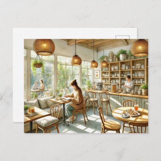 Café in Hualien Briefkaart (Voorkant / Achterkant)