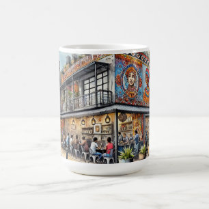 Café in Johannesburg, Zuid-Afrika Koffiemok