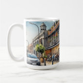 Café in Johannesburg, Zuid-Afrika Koffiemok (Links)